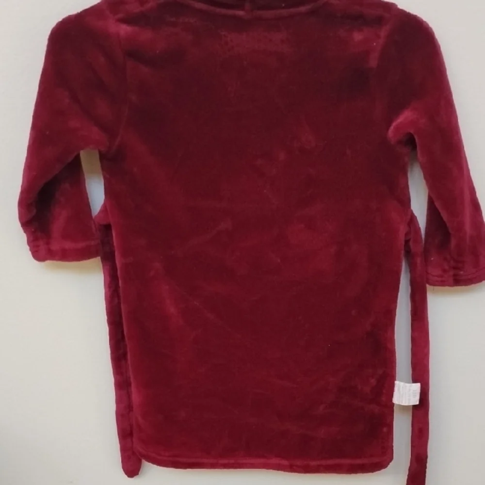 D- Cozy Kids Burgundy Hooded Pajamas